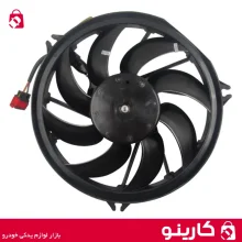 خرید و قیمت موتور فن کامل پژو 206 با پروانه ایساکو 1010103699 توان 300 وات کارینو فروشگاه لوازم یدکی خودرو