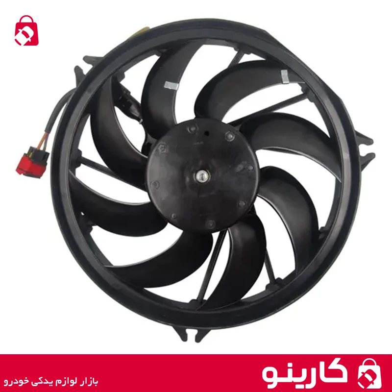 خرید و قیمت موتور فن کامل پژو 206 با پروانه ایساکو 1010103699 توان 300 وات کارینو فروشگاه لوازم یدکی خودرو